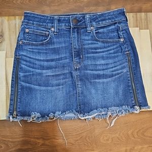 American Eagle Outfitters  High Rise Mini Denim Skirt size 6